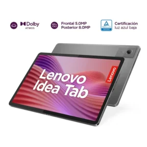 Tablet Lenovo Idea Tab TB336FU 8GB RAM 128GB 11.5 pulgadas vista frontal y posterior mostrando diseño delgado y acabado moderno.
