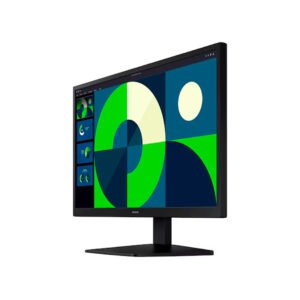 Monitor Samsung 22 pulgadas FHD 75Hz LS22D310 vista lateral destacando marco delgado y ángulo de visualización.