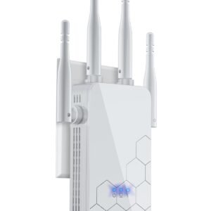 Amplificador WiFi Cyseed Extensor de Señal 300 Mbps con 4 Antenas - Cobertura de 10,000 Pies Cuadrados