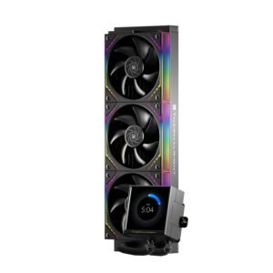 Enfriador líquido AIO Thermalright Peerless Vision 360 ARGB negro, compatible con AM4/AM5/LGA1150-LGA2066, 2000 RPM, 68.9 CFM