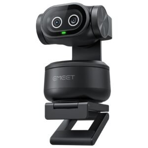 Cámara EMEET PIXY PTZ 4K Doble Cámara con 3 Micrófonos y Seguimiento Automático