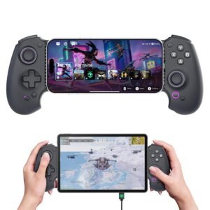 Controlador abxylute S9 para iPhone 15/16, iPad Mini y Android - Gamepad inalámbrico violeta