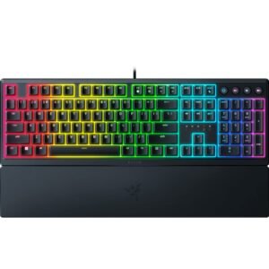 Razer Ornata V3 Teclado para Juegos con Teclas de Perfil Bajo y Retroiluminación RGB de 10 Zonas - Interruptores Mecha-Membrana - Color Negro