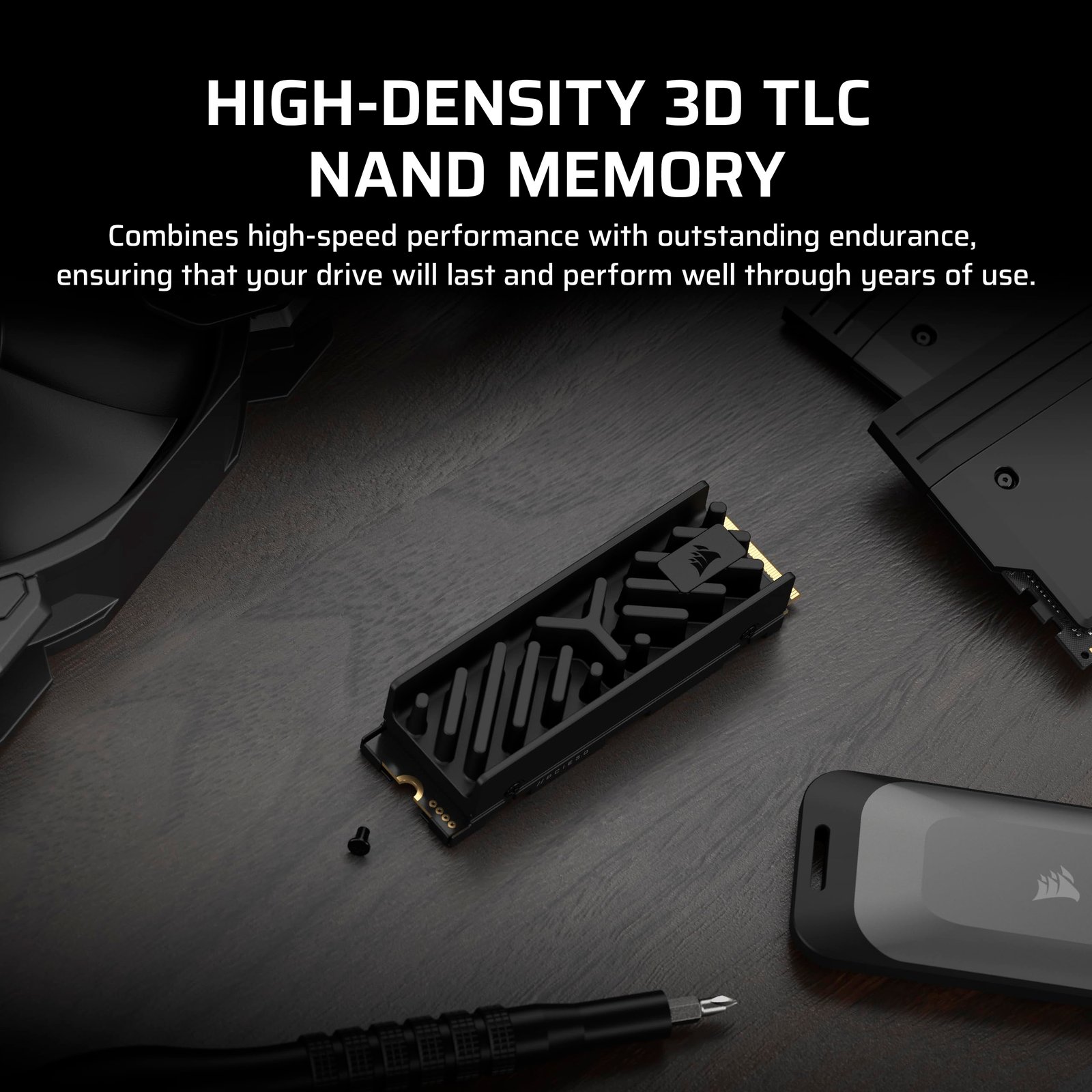 SSD Corsair MP700 Elite 1TB M.2 2280 PCIe 5.0 Negro - Alta Velocidad hasta 10,000 MB/s - Image 6