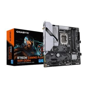 GIGABYTE B760M Gaming Plus WiFi DDR4 Placa Base mATX LGA 1700 con 2 M.2 y USB 3.2 Type-C