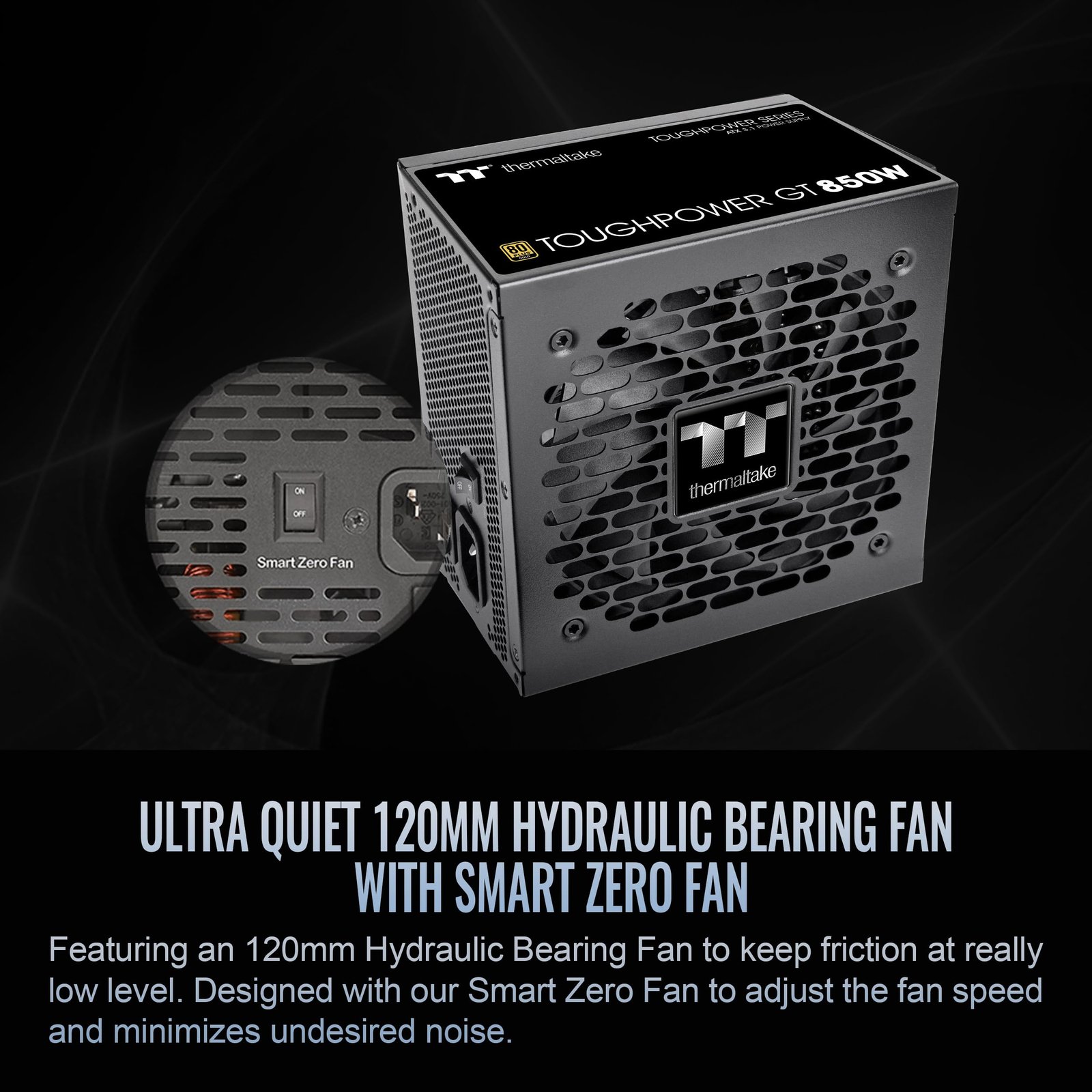 Fuente Thermaltake Toughpower GT 850W ATX 3.1 Modular 80 Plus Gold Negra - Image 6