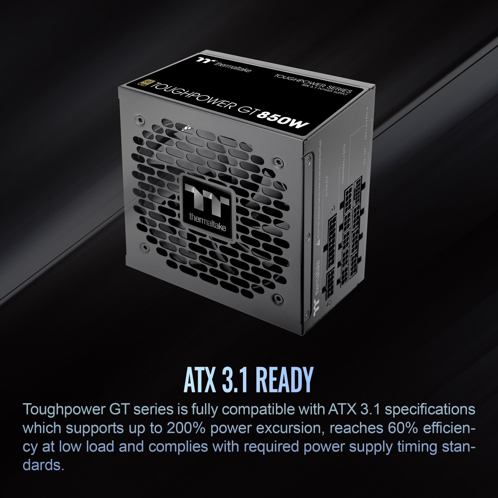 Fuente Thermaltake Toughpower GT 850W ATX 3.1 Modular 80 Plus Gold Negra - Image 3