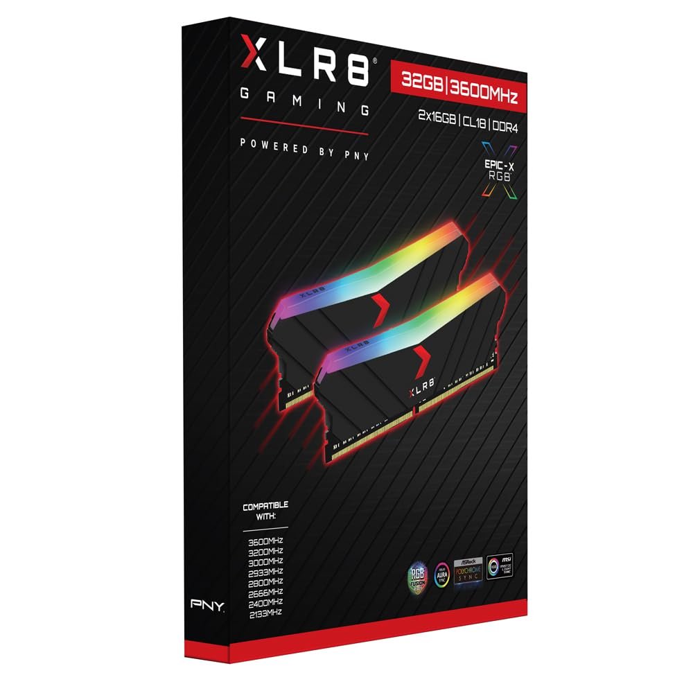 Memoria PNY XLR8 Gaming 32GB (2x16GB) DDR4 3600MHz CL18 RGB Dual Channel - Image 7