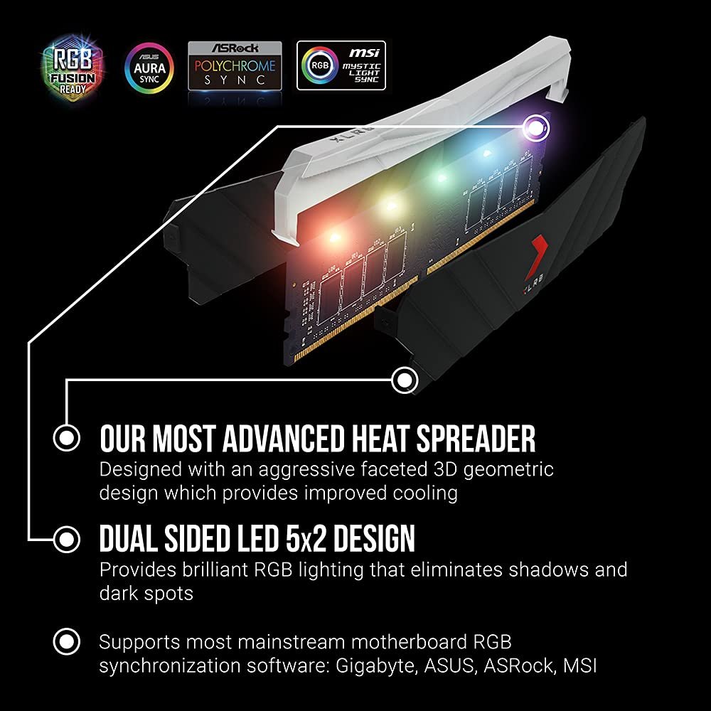 Memoria PNY XLR8 Gaming 32GB (2x16GB) DDR4 3600MHz CL18 RGB Dual Channel - Image 3