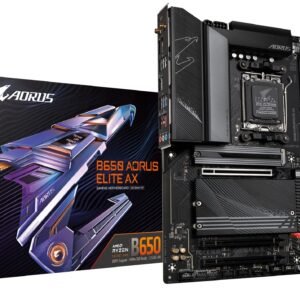 Placa Madre GIGABYTE B650 AORUS Elite AX AM5 ATX DDR5 con WiFi y Bluetooth