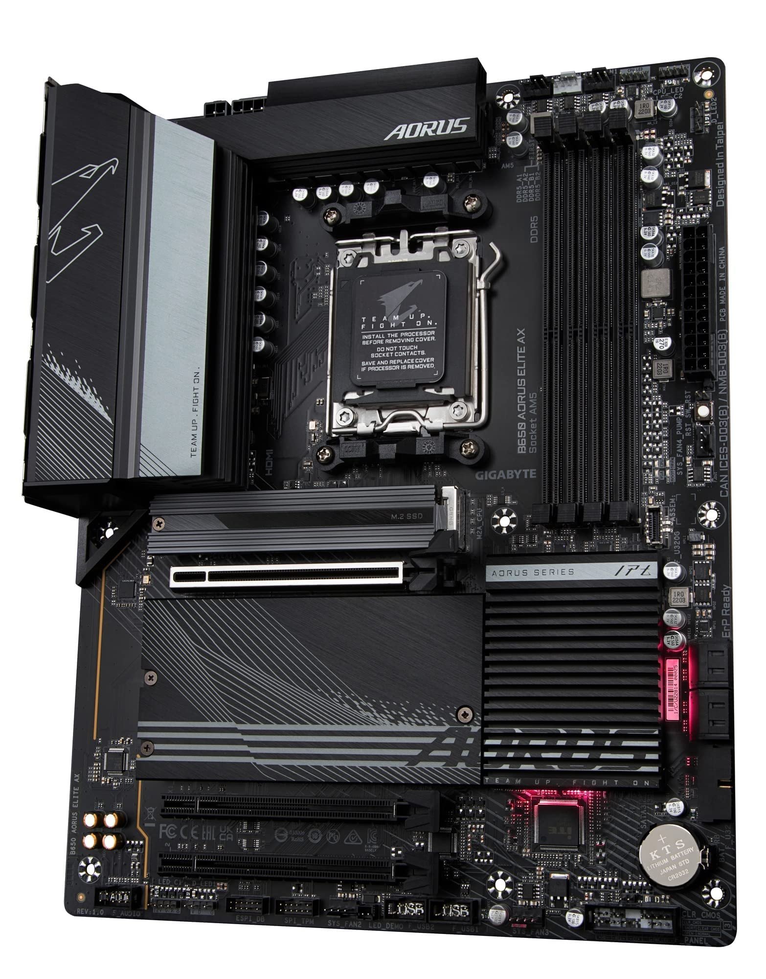 Placa Madre GIGABYTE B650 AORUS Elite AX AM5 ATX DDR5 con WiFi y Bluetooth - Image 4
