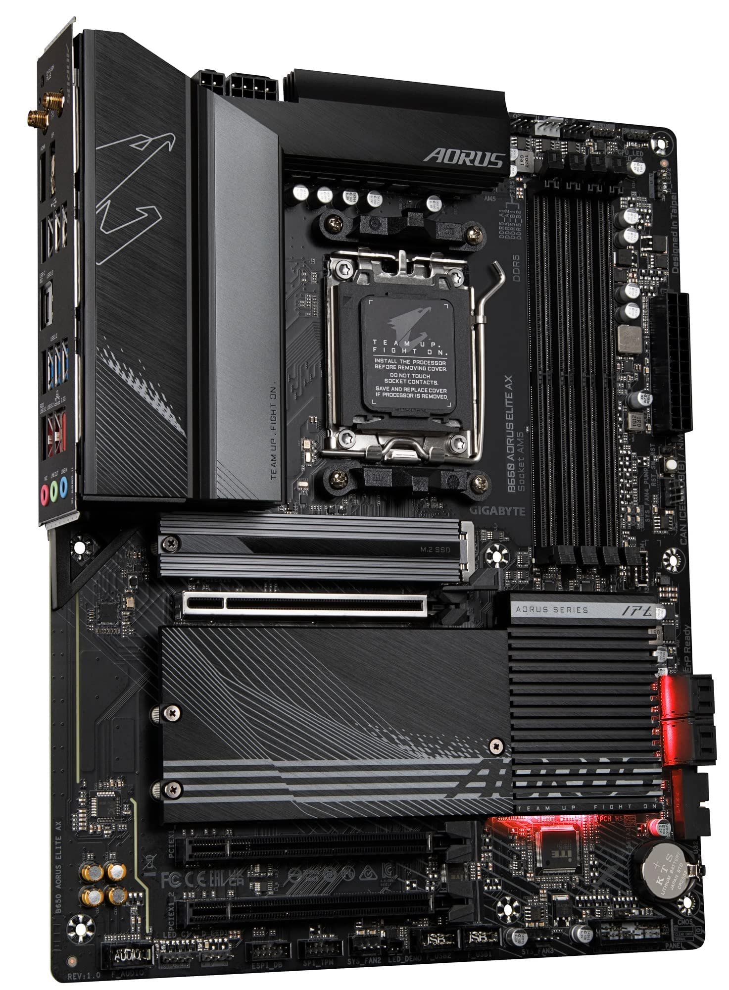 Placa Madre GIGABYTE B650 AORUS Elite AX AM5 ATX DDR5 con WiFi y Bluetooth - Image 3